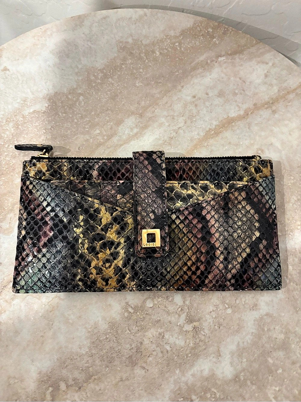 Lodis Snake Embossed Wallet